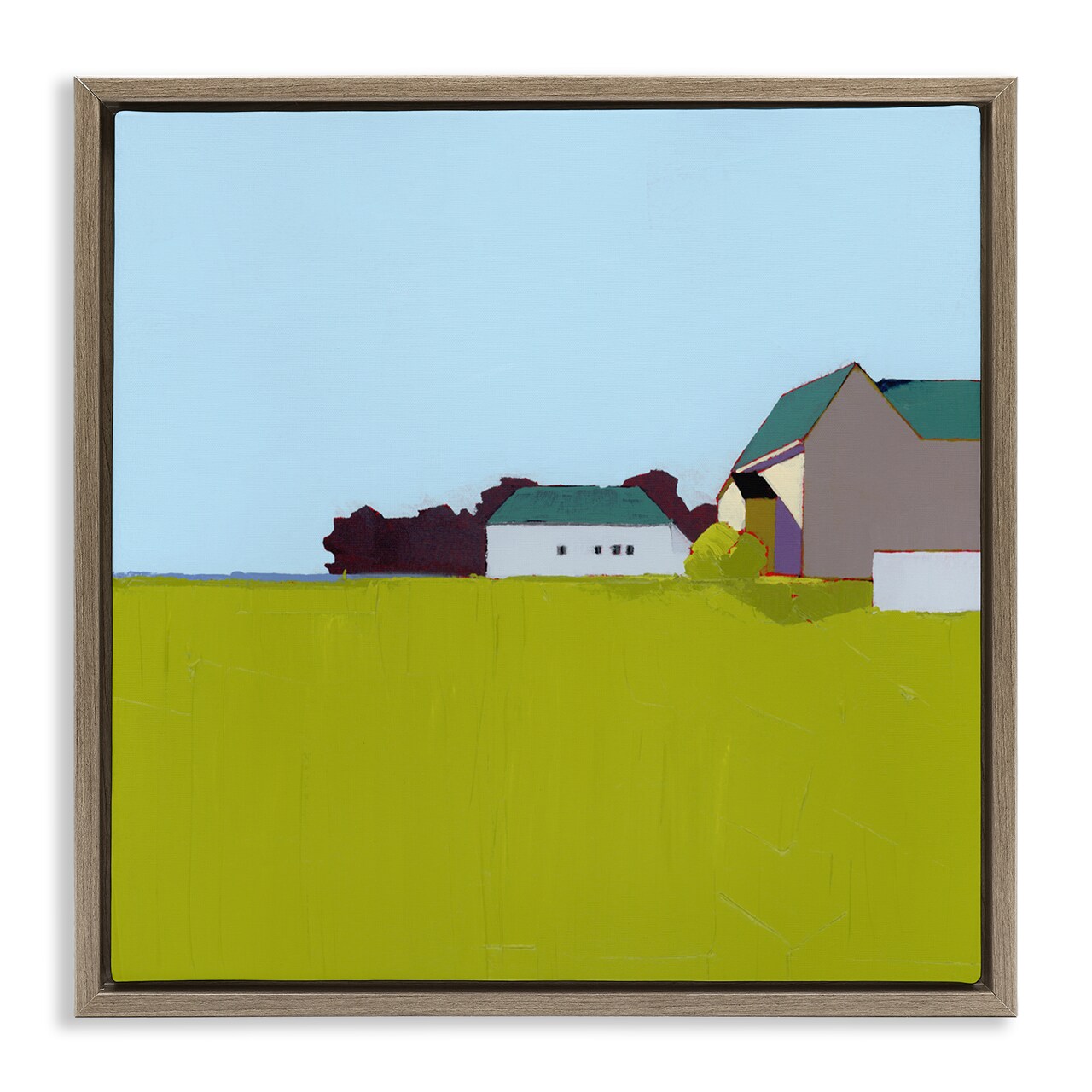 Stupell Industries Spring Morning Farm Land Floating Frame, design by Ruth LaGue